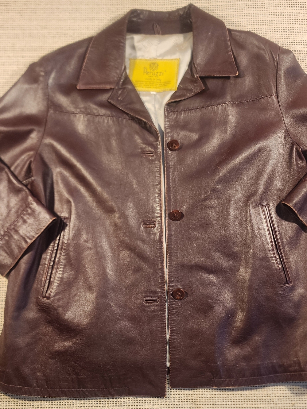 Peruzzi Leather Vintage Jacket